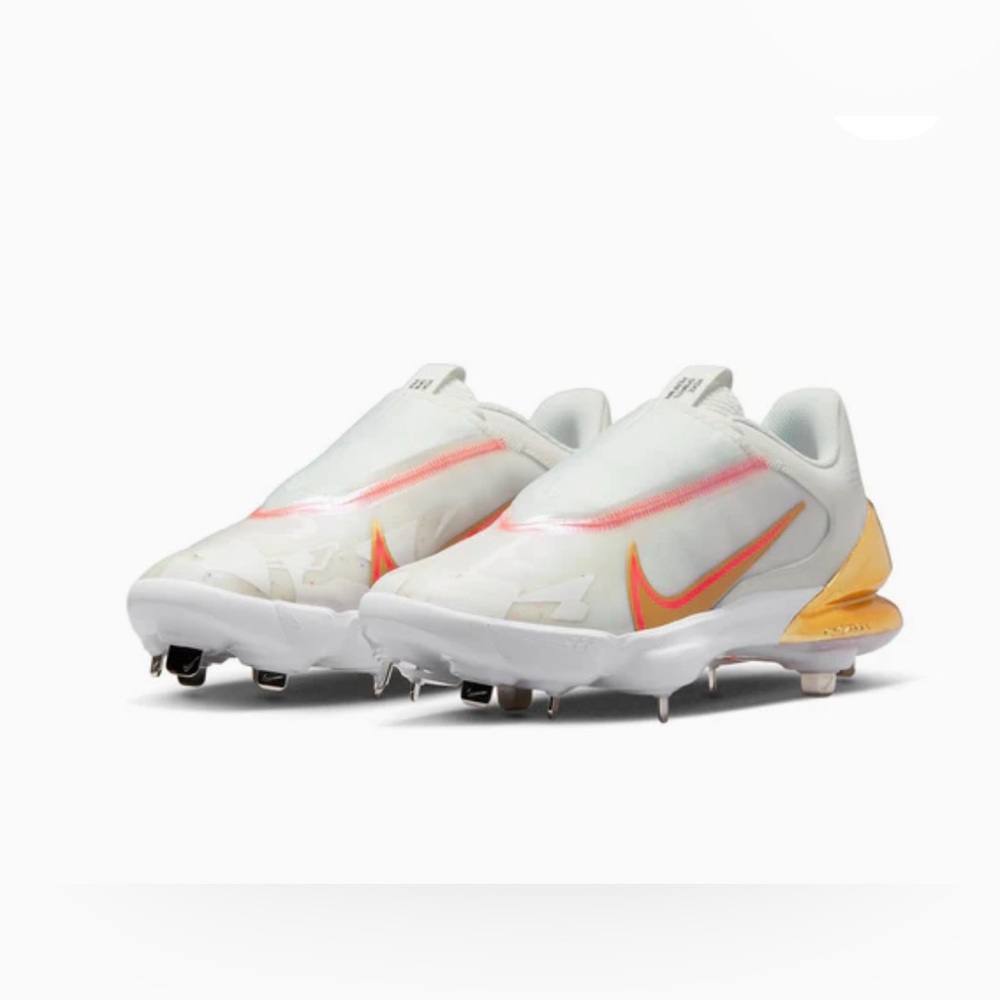 Nike Force Zoom Mike Trout 8 Pro Playoff Pack Baseball Cleats Mens sz 8 White